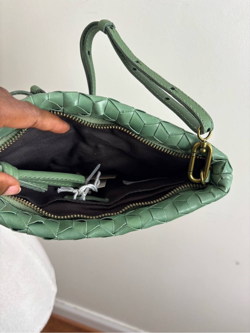 Madewell The Puff Crossbody Bag in Basil NWT - Picture 9 of 11